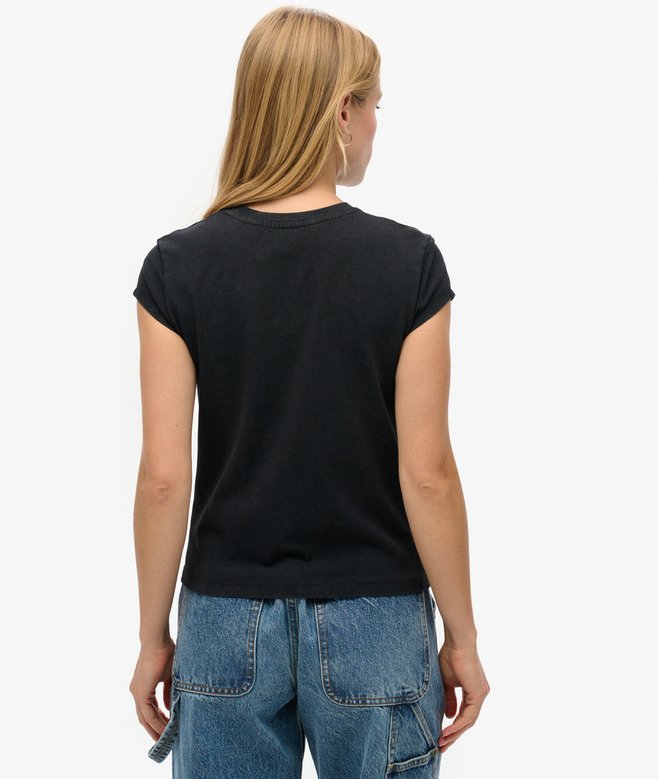 Superdry Sport Luxe Graphic Cap Sleeved T-Shirt