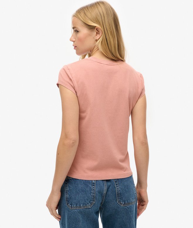 Superdry Sport Luxe Graphic Cap Sleeved T-Shirt