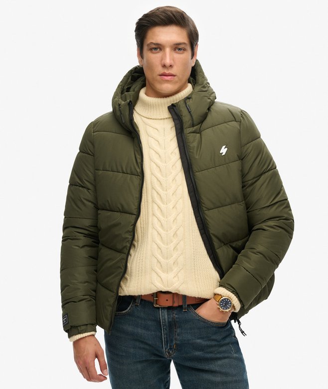 superdry Sports Puffer Hooded Jacket