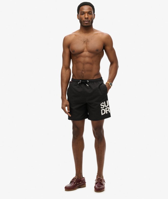 superdry Sportswear Logo 17-Inch Swim Shorts