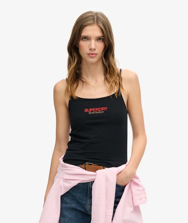 superdry Sportswear Logo Fitted Cami Top