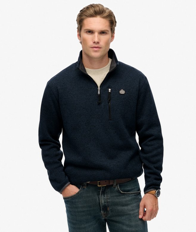 Superdry Storm Fleece Half Zip Jumper