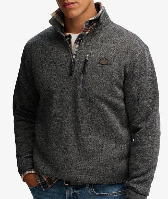 superdry Storm Fleece Half Zip Jumper