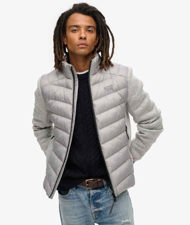 superdry Storm Knitted Hybrid Padded Jacket