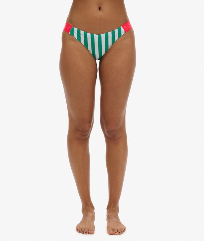 Superdry Striped Cheeky Bikini Bottoms