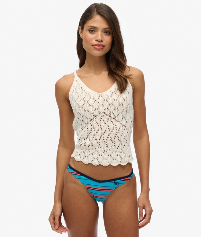 superdry Striped Recycled Bikini Briefs