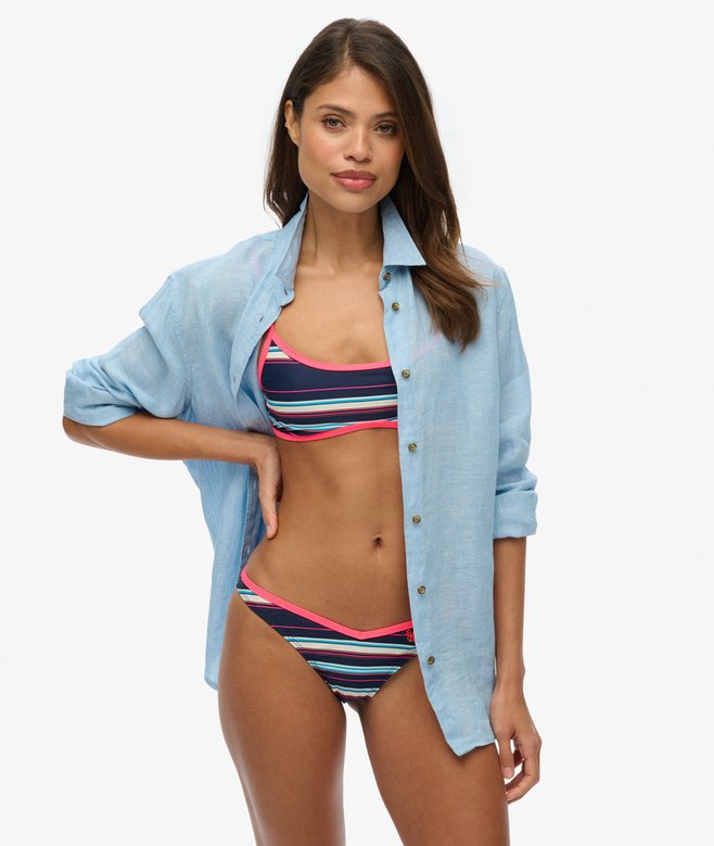 superdry Striped Recycled Bikini Briefs