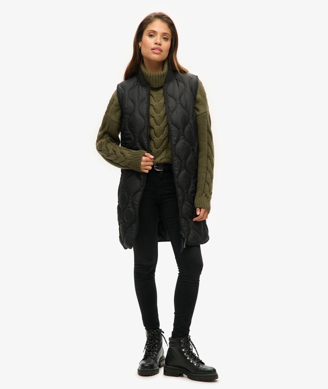 Superdry Studios Long Liner Gilet