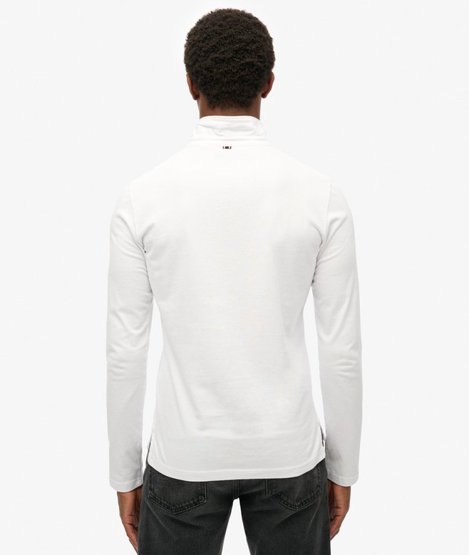 Superdry Studios Long Sleeve Jersey Polo Shirt