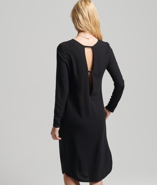Superdry Studios Long Sleeve Midi Shift Dress