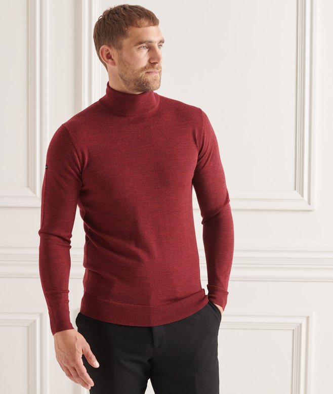 Superdry Studios Merino Roll Neck Jumper
