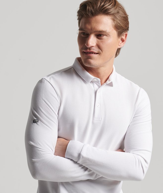 superdry Studios Organic Cotton Pique Polo Shirt