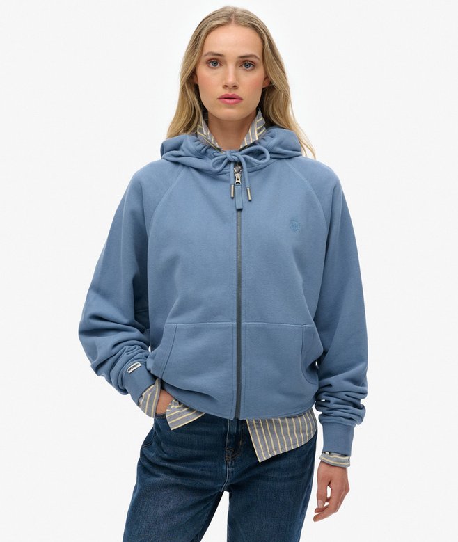 superdry Studios Relaxed Zip Hoodie
