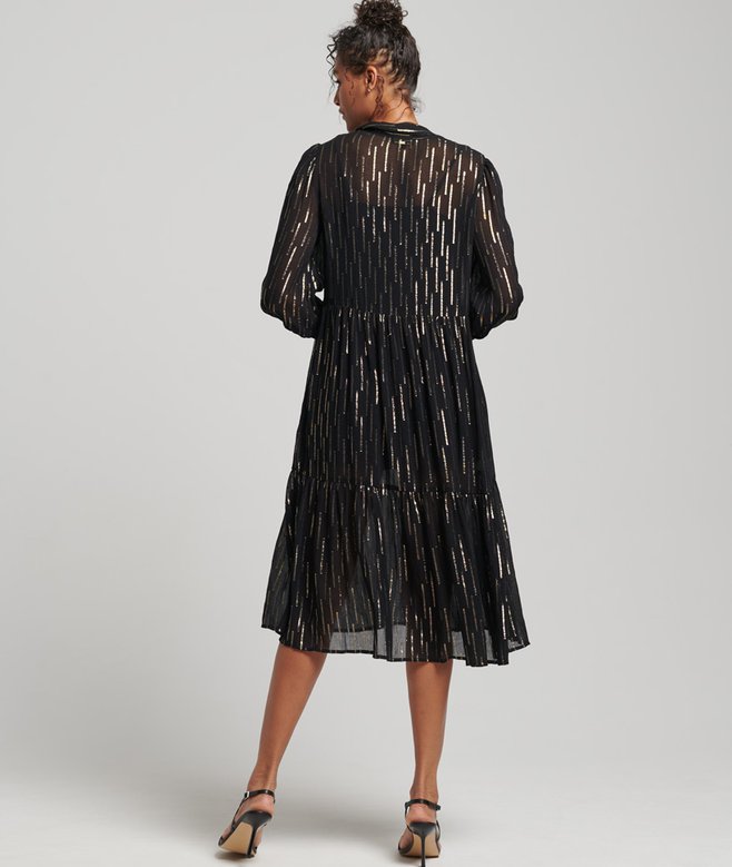 Superdry Studios Tiered Midi Dress