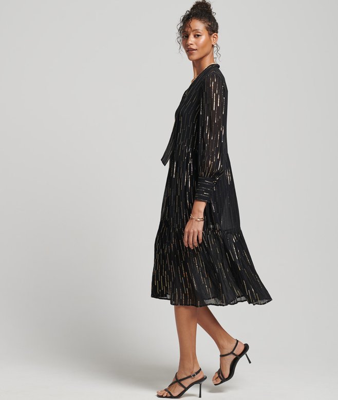 Superdry Studios Tiered Midi Dress