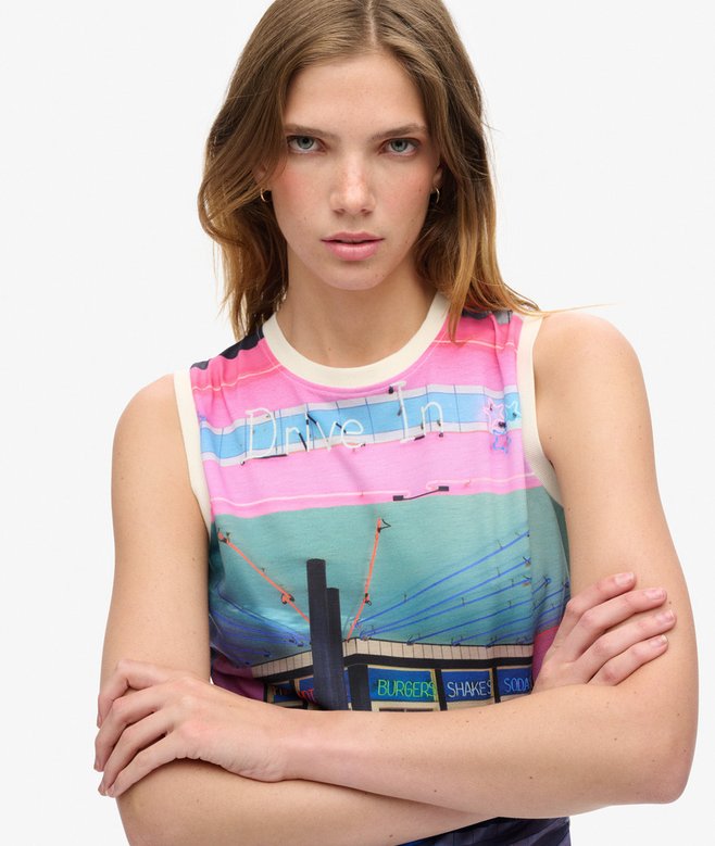 Superdry Sub Print Vest Top