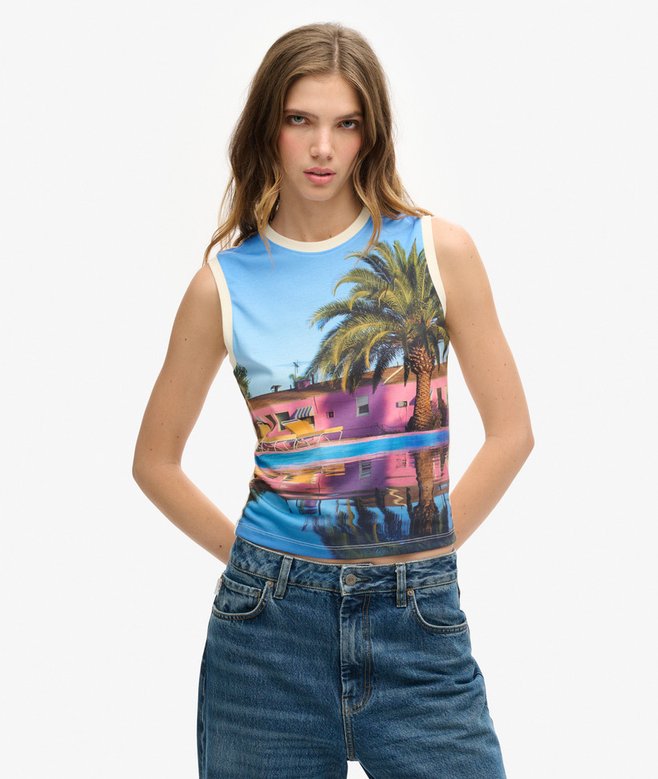 superdry Sub Print Vest Top