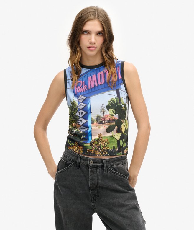 superdry Sub Print Vest Top