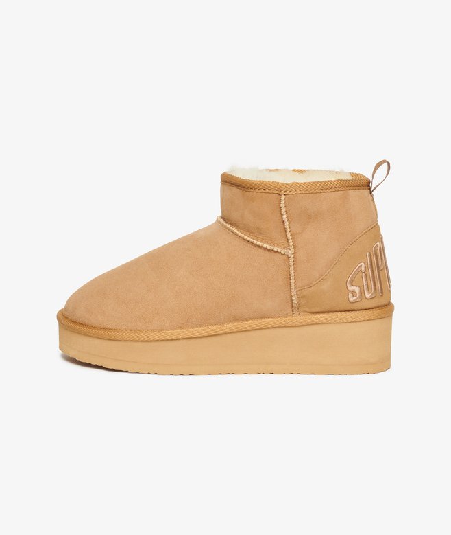 Superdry Suede Sherpa Platform Boots