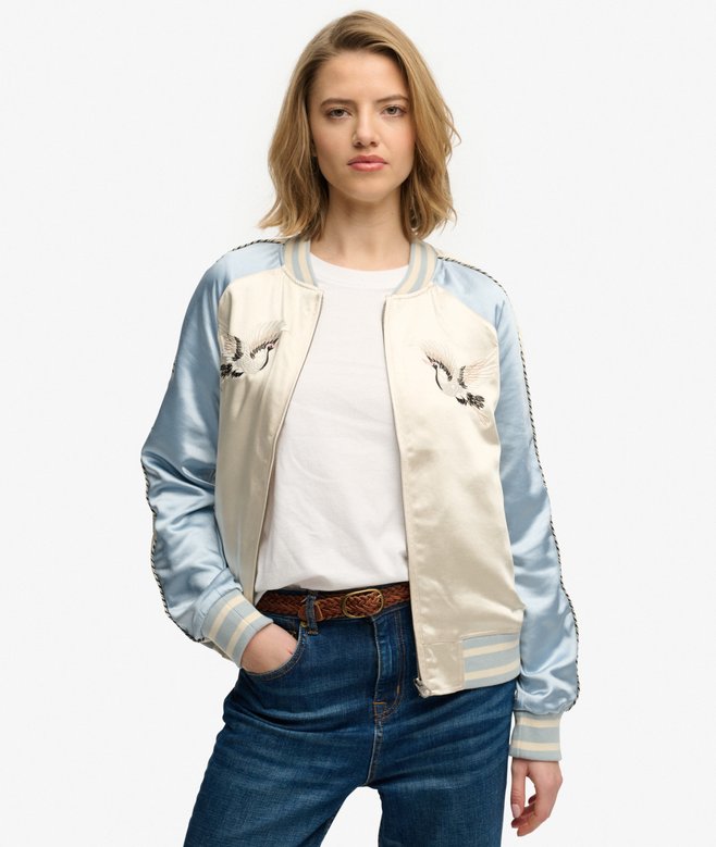 superdry Suikajan Embroidered Bomber Jacket