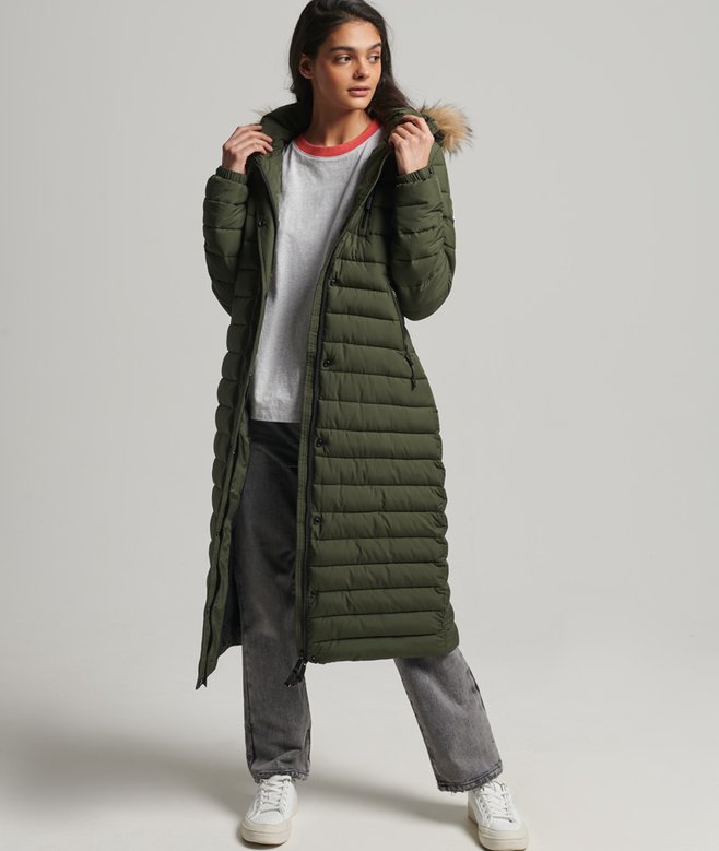 superdry Super Longline Fuji Coat