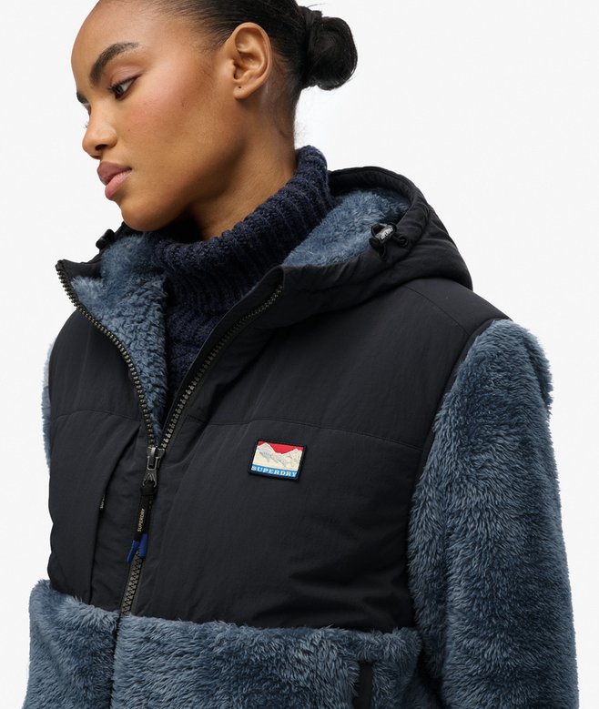 superdry Super Soft Hybrid Full Zip Jacket