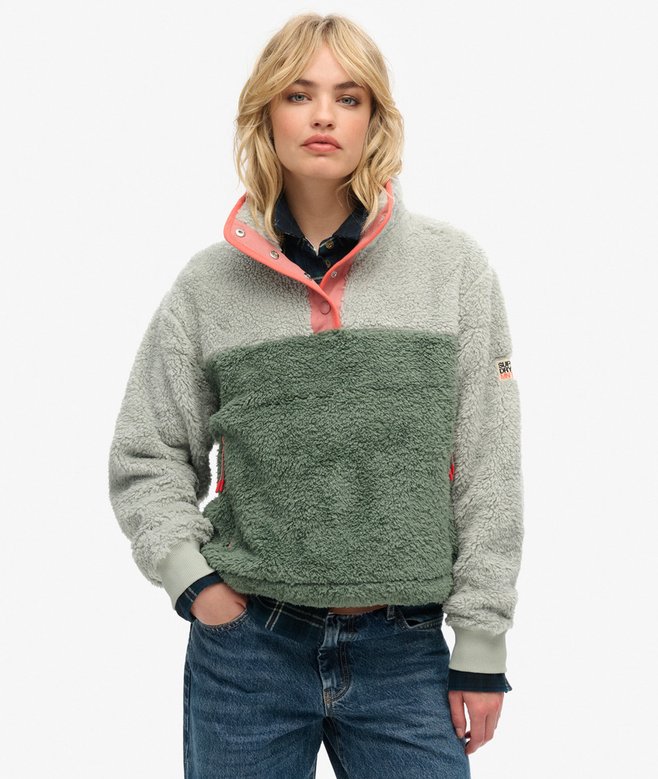 superdry Super Soft Mash Up Teddy Fleece