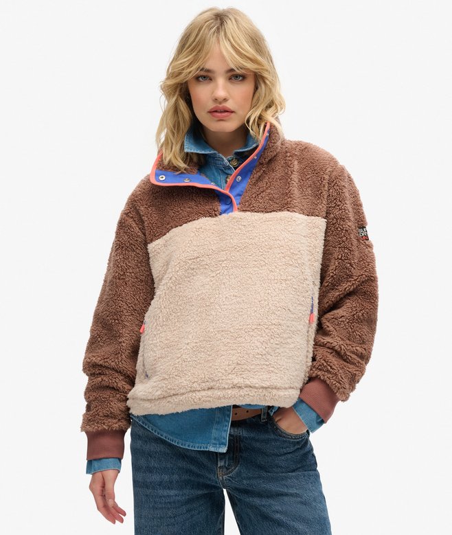 superdry Super Soft Mash Up Teddy Fleece