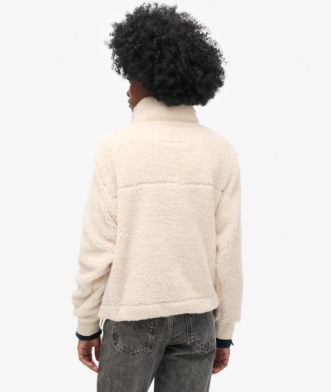 Superdry Super Soft Popper Neck Teddy Fleece