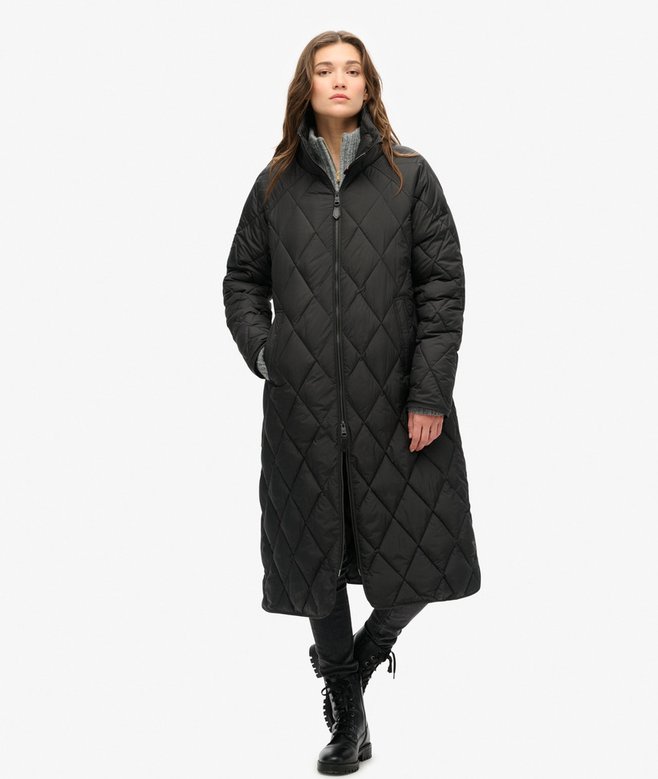 Superdry Superlong Quilted Liner Coat