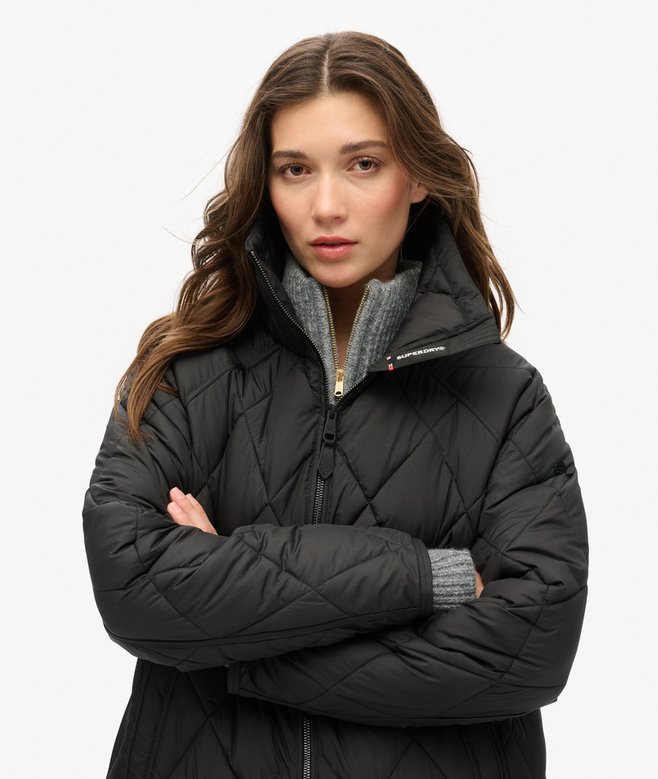 Superdry Superlong Quilted Liner Coat