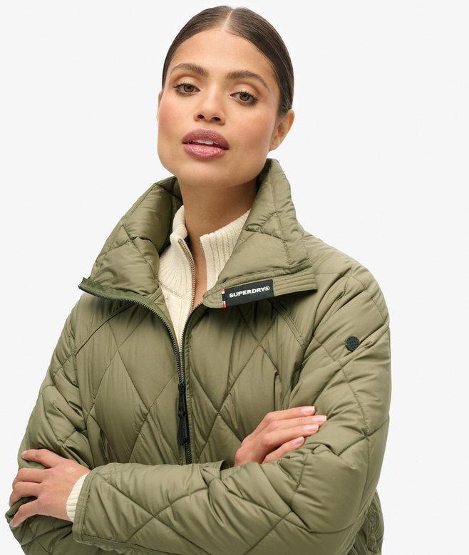 Superdry Superlong Quilted Liner Coat