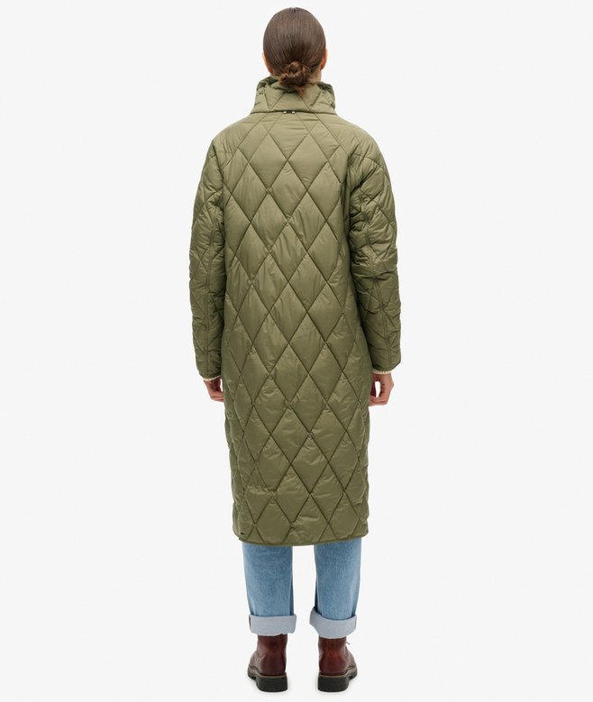 Superdry Superlong Quilted Liner Coat