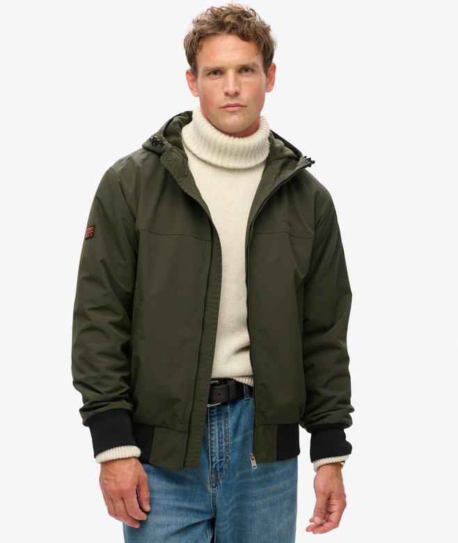 Superdry Surplus Nylon Hooded Bomber Jacket