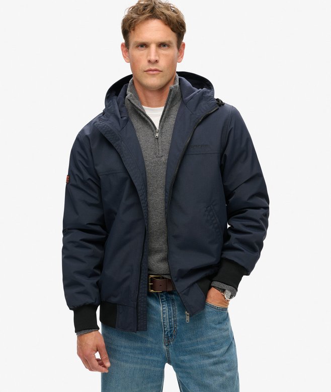 superdry Surplus Nylon Hooded Bomber Jacket