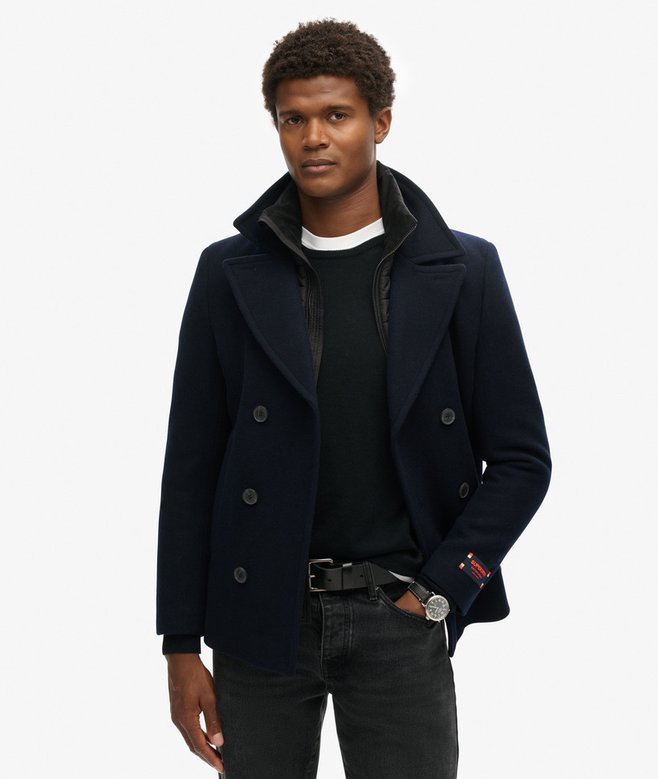 superdry Tailored 2 In 1 Pea Coat