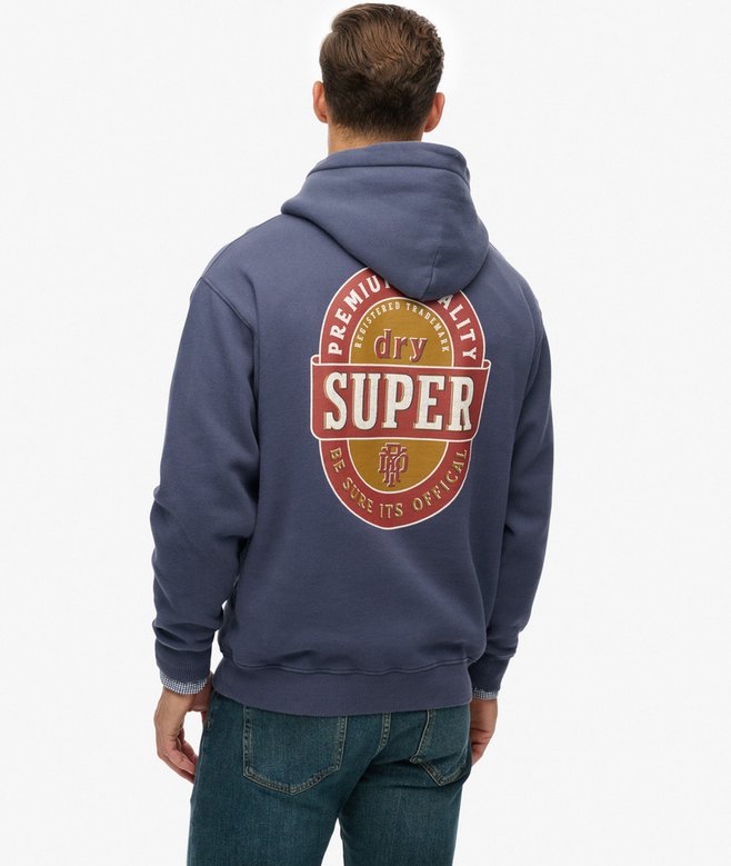 superdry Tap Room Oversized Hoodie
