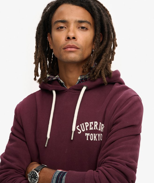 Superdry Tattoo Back Graphic Loose Hoodie