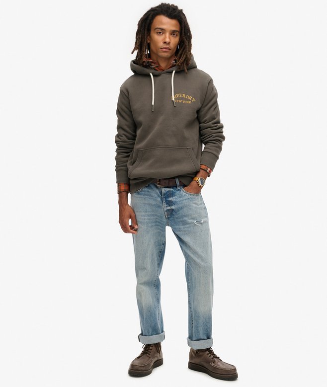 Superdry Tattoo Back Graphic Loose Hoodie