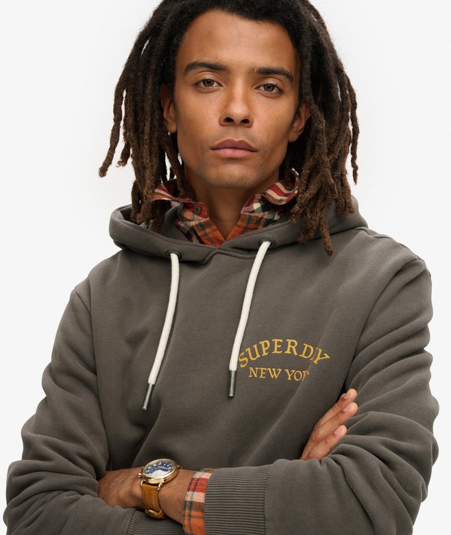 Superdry Tattoo Back Graphic Loose Hoodie
