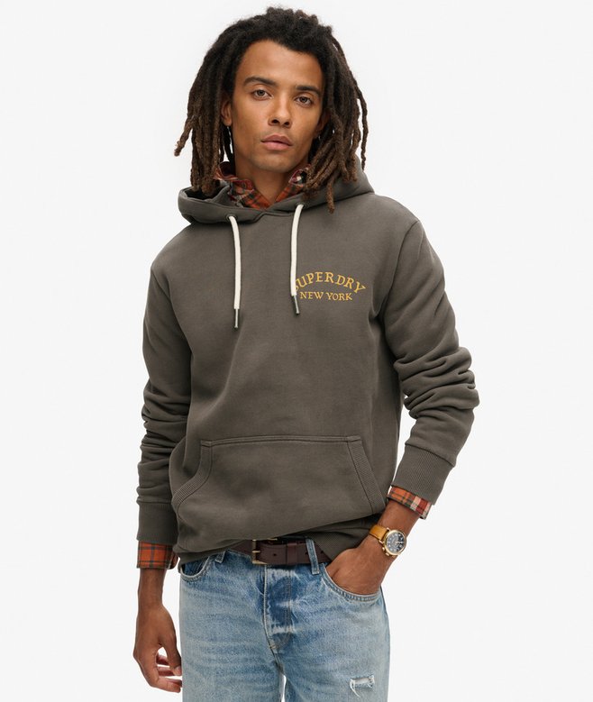 superdry Tattoo Back Graphic Loose Hoodie