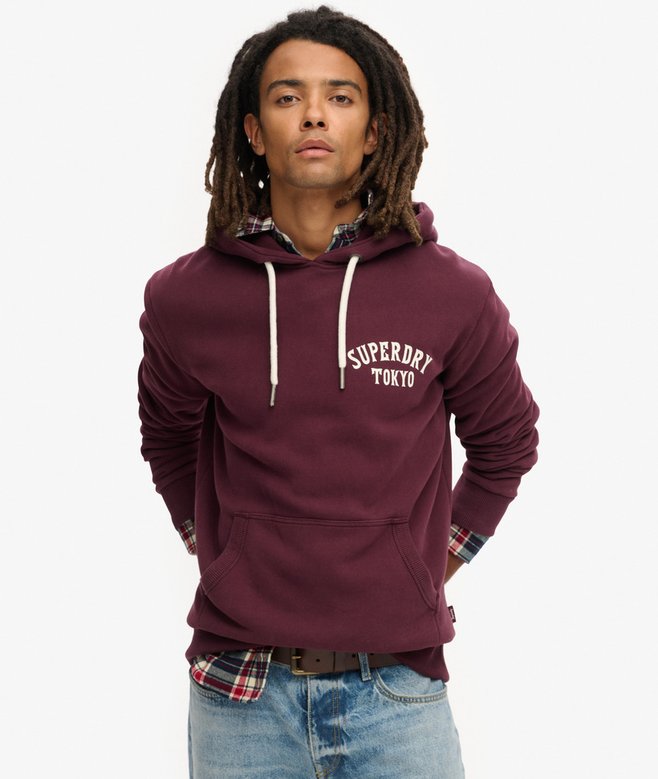 superdry Tattoo Back Graphic Loose Hoodie
