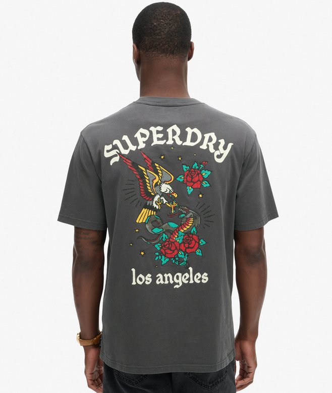 Superdry Tattoo Back Graphic Loose T-Shirt