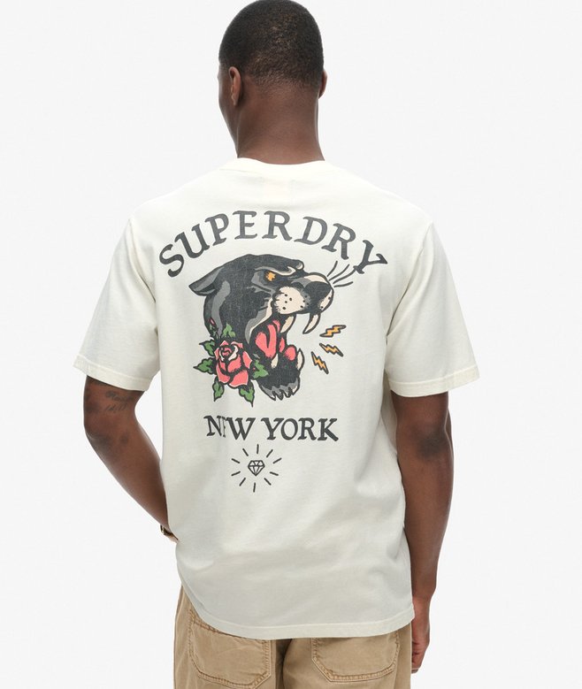 Superdry Tattoo Back Graphic Loose T-Shirt