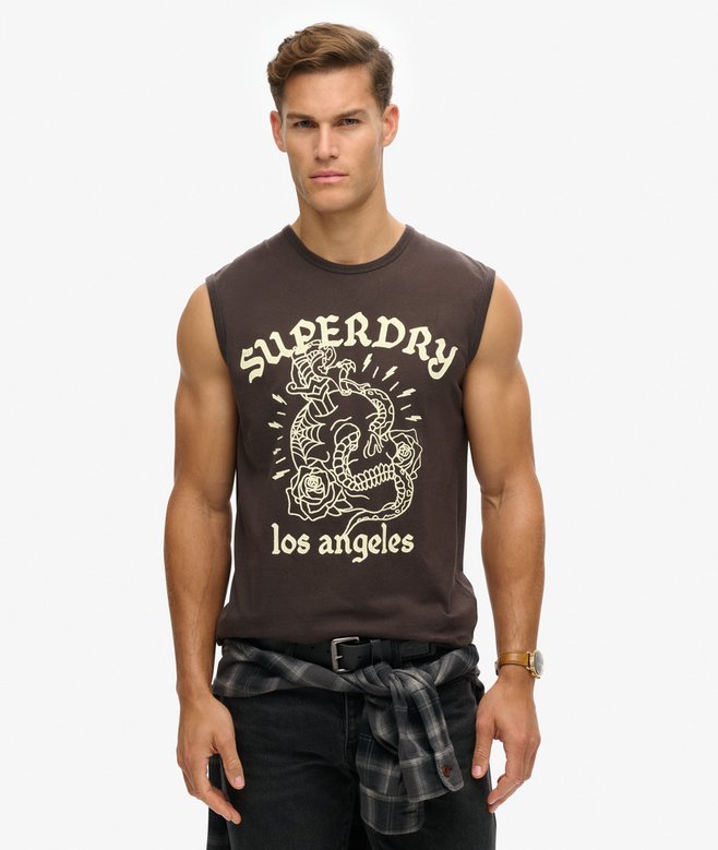 superdry Tattoo Graphic Tank Top