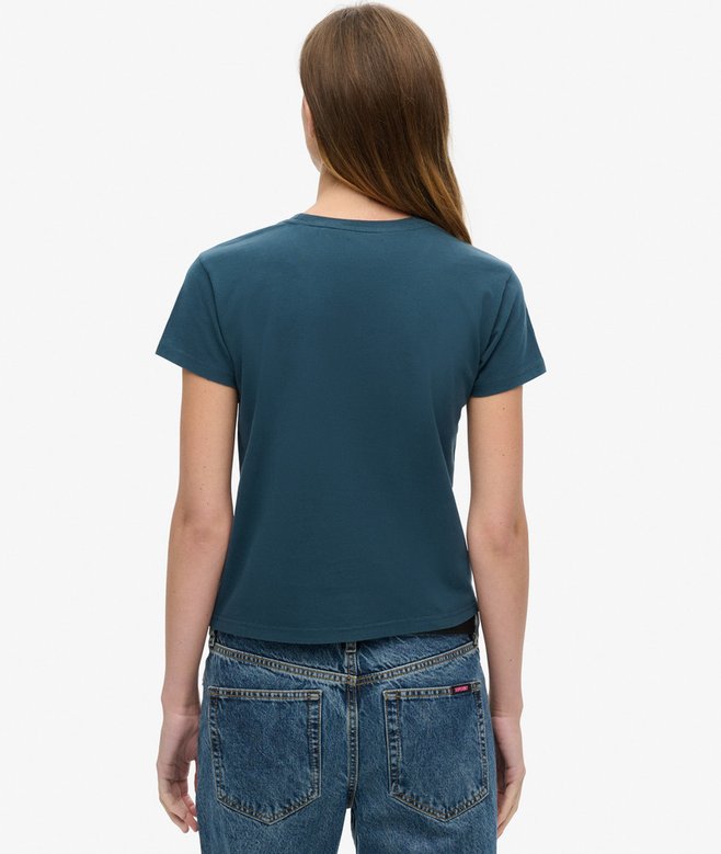 Superdry Tattoo Rhinestone Fitted T-Shirt