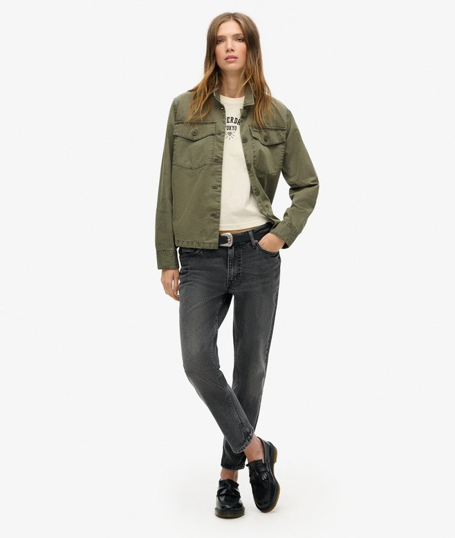 Superdry Tattoo Rhinestone Fitted T-Shirt