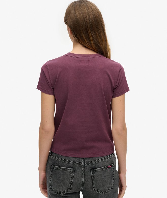 Superdry Tattoo Rhinestone Fitted T-Shirt