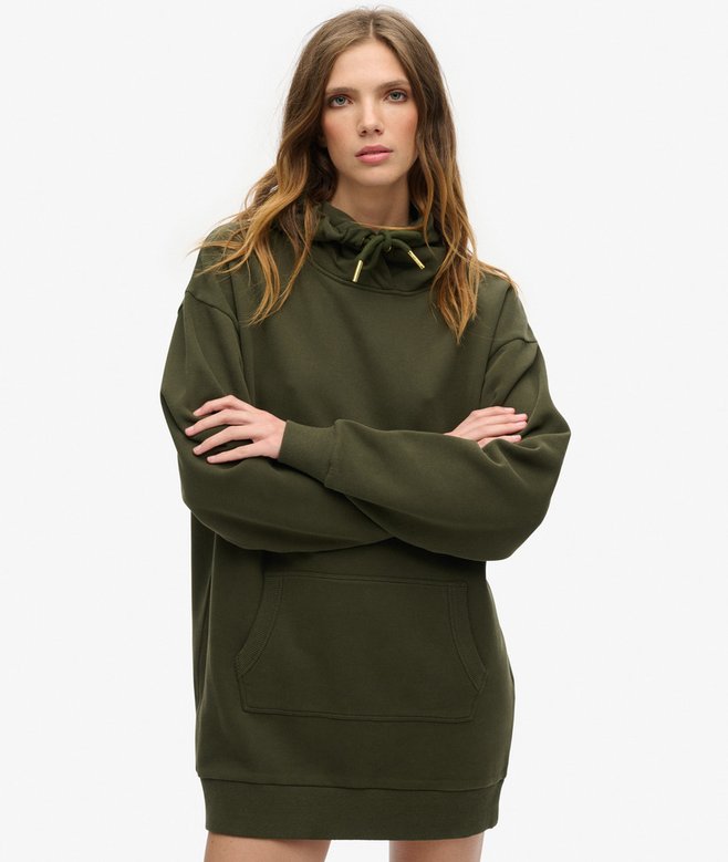 Superdry Tattoo Rhinestone Hooded Dress