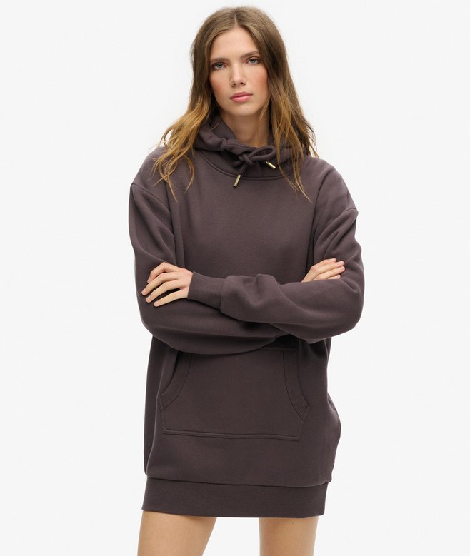 Superdry Tattoo Rhinestone Hoodie Dress